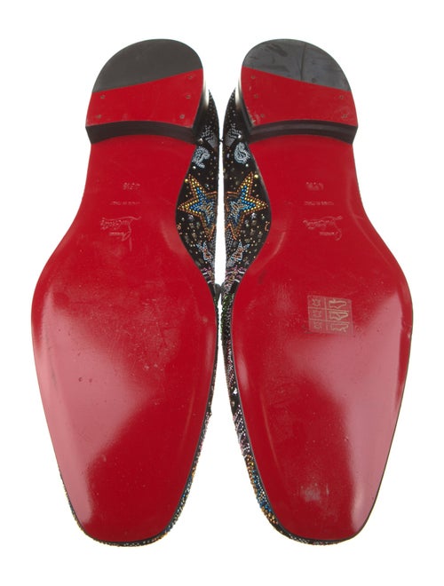 Christian Louboutin Suede Patterned Loafers