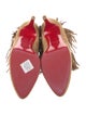 Christian Louboutin Suede Fringe Trim Accent Sock Boots