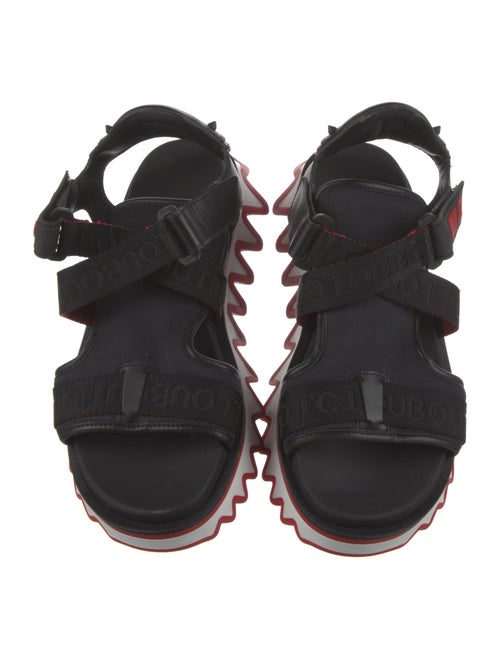 Christian Louboutin Leather Studded Accents Sandals