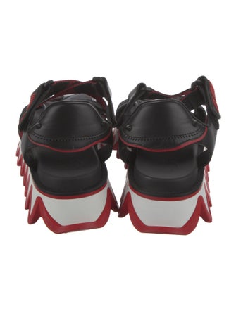 Christian Louboutin Leather Studded Accents Sandals