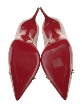 Christian Louboutin Suede Studded Accents Pumps