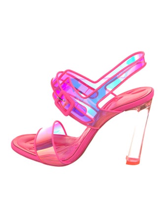 Christian Louboutin PVC Slingback Sandals