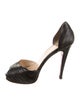 Christian Louboutin Leather Animal Print D'Orsay Pumps