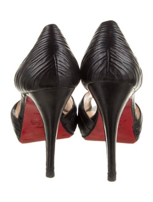Christian Louboutin Leather Animal Print D'Orsay Pumps
