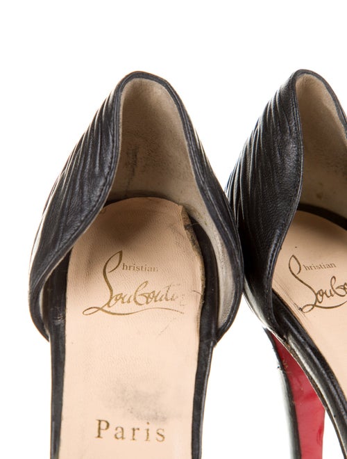 Christian Louboutin Leather Animal Print D'Orsay Pumps