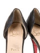 Christian Louboutin Leather Animal Print D'Orsay Pumps