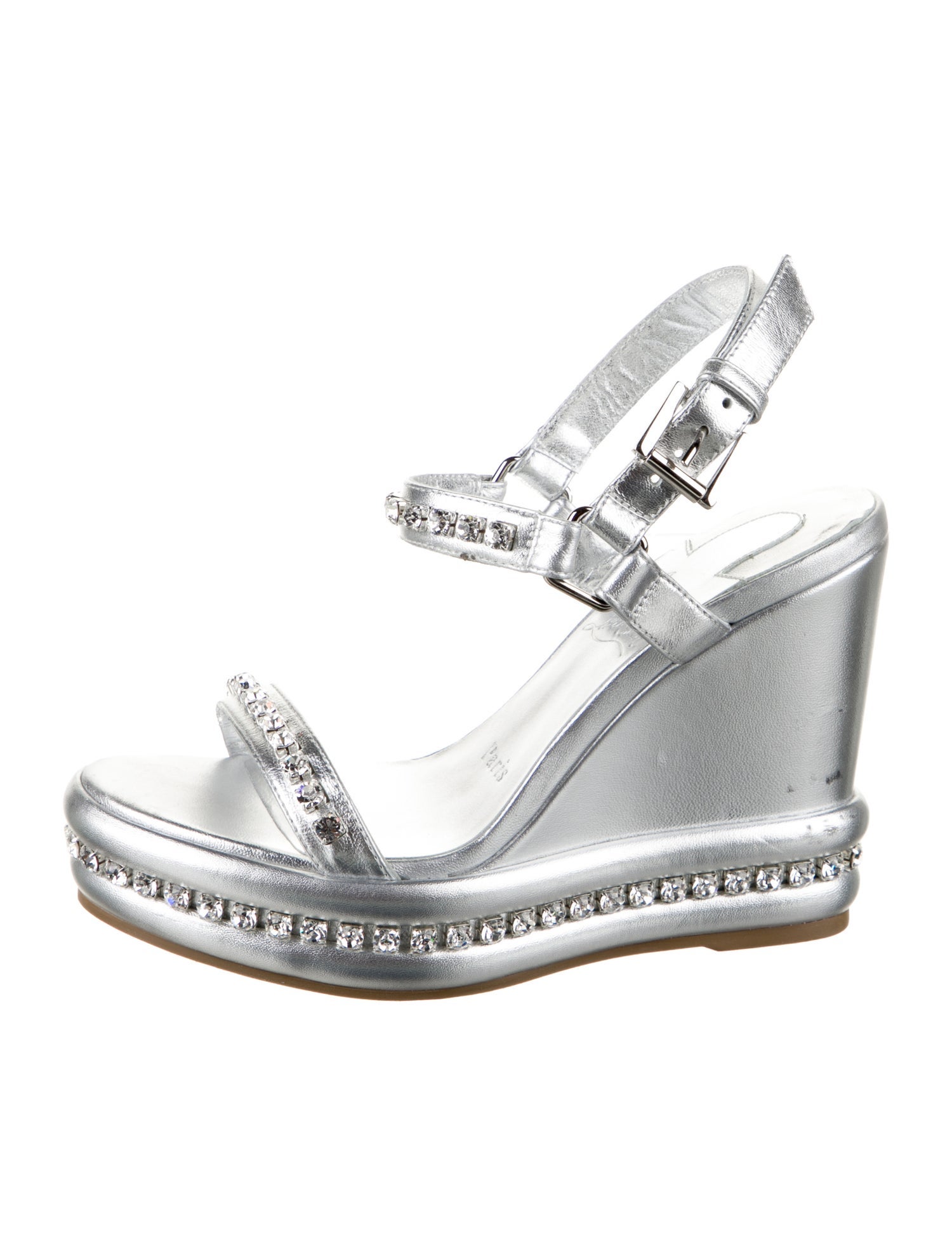 Christian Louboutin Leather Slingback Sandals