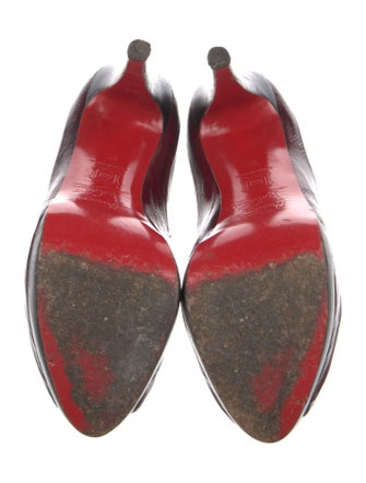 Christian Louboutin Leather Animal Print Pumps