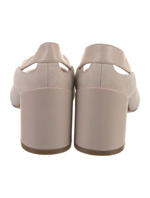 Christian Louboutin Suede Cutout Accent Pumps