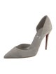 Christian Louboutin Suede D'Orsay Pumps