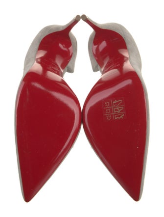 Christian Louboutin Suede D'Orsay Pumps