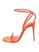 Christian Louboutin Leather Studded Accents Sandals