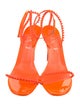 Christian Louboutin Leather Studded Accents Sandals