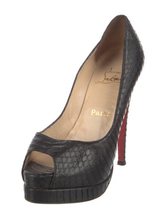 Christian Louboutin Snakeskin Animal Print Pumps