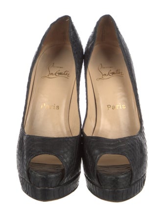 Christian Louboutin Snakeskin Animal Print Pumps