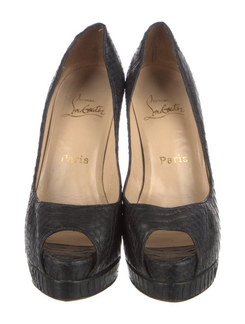 Christian Louboutin Snakeskin Animal Print Pumps