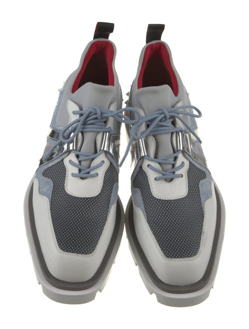 Christian Louboutin Leather Printed Loafer Sneakers