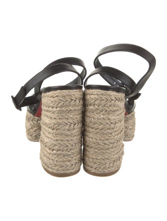 Christian Louboutin Leather Espadrilles