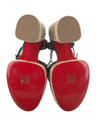 Christian Louboutin Leather Espadrilles