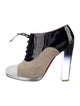 Christian Louboutin Patent Leather Colorblock Pattern Pumps