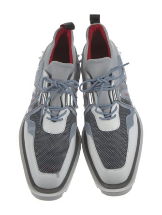 Christian Louboutin Leather Studded Accents Sneakers