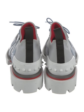Christian Louboutin Leather Studded Accents Sneakers