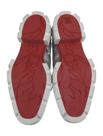 Christian Louboutin Leather Studded Accents Sneakers