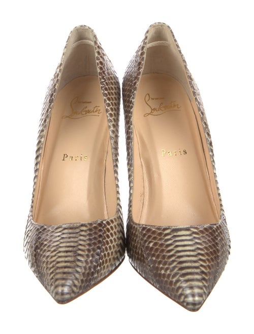 Christian Louboutin Python Animal Print Pumps