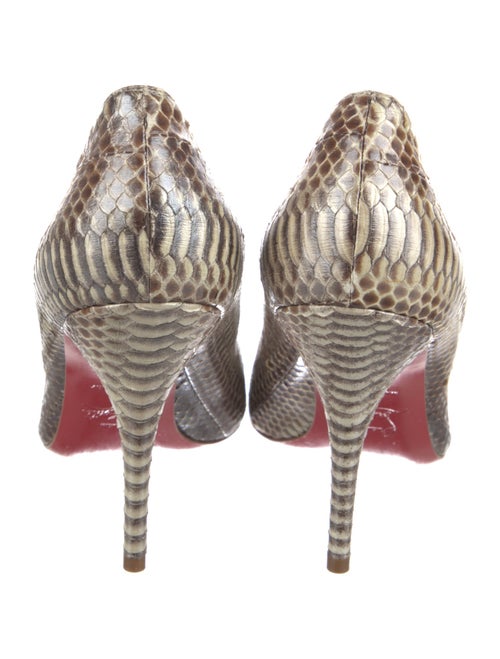 Christian Louboutin Python Animal Print Pumps