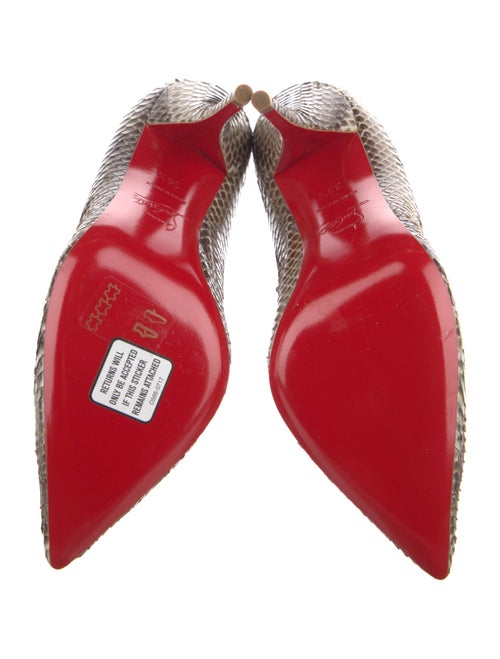Christian Louboutin Python Animal Print Pumps