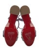 Christian Louboutin Suede Crystal Embellishments Slingback Sandals