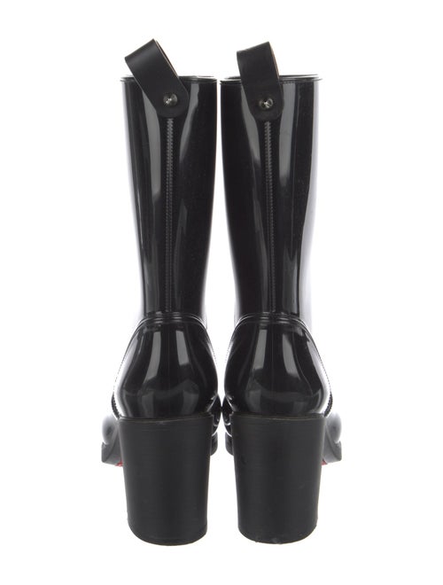 Christian Louboutin Spike Accents Rubber Rain Boots