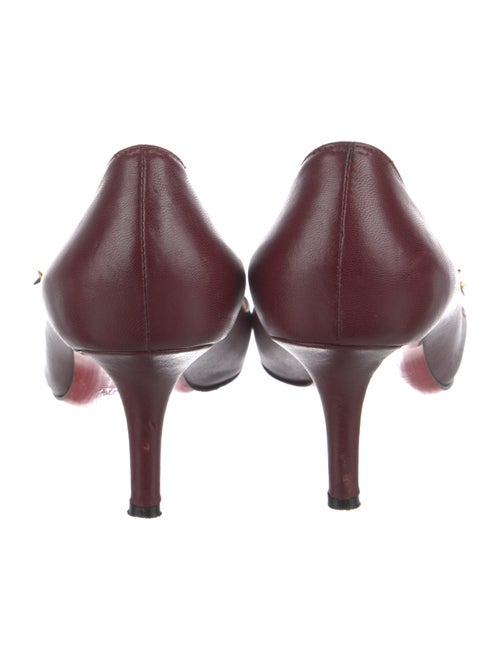 Christian Louboutin Spike Accents Leather Pumps