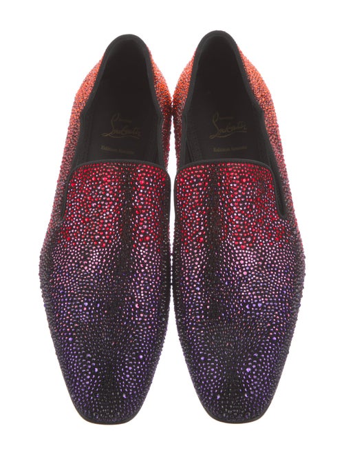 Christian Louboutin Crystal Printed Slippers
