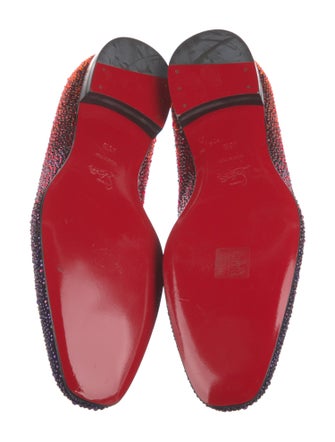 Christian Louboutin Crystal Printed Slippers