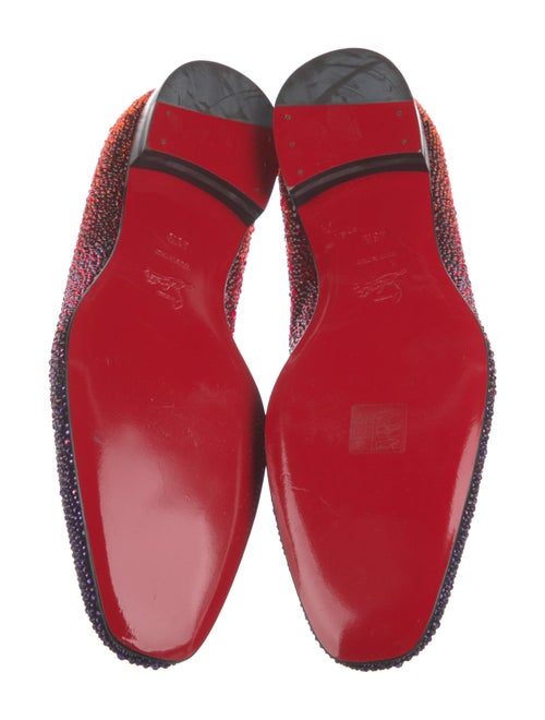 Christian Louboutin Crystal Printed Slippers
