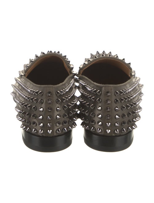 Christian Louboutin Leather Studded Accents Loafers