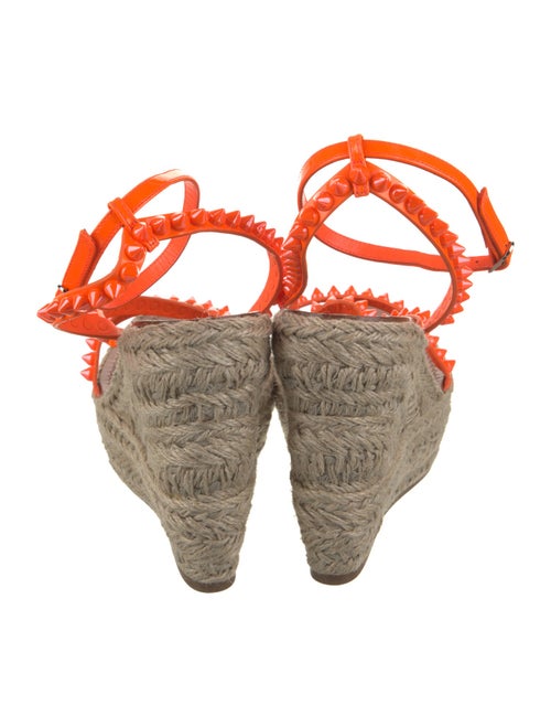 Christian Louboutin Patent Leather Printed Espadrilles