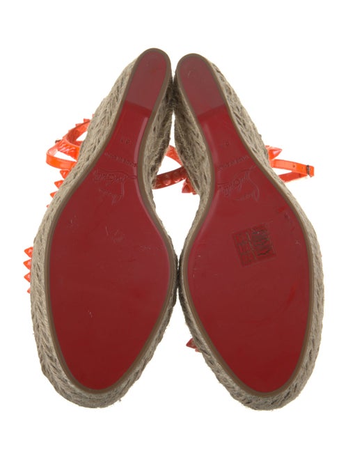 Christian Louboutin Patent Leather Printed Espadrilles