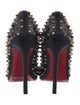 Christian Louboutin Spike Accents Leather Pumps
