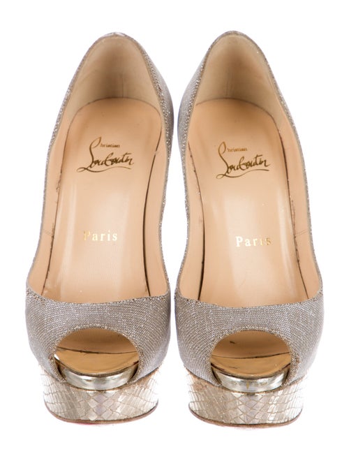 Christian Louboutin Glitter Accents Pumps