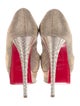 Christian Louboutin Glitter Accents Pumps