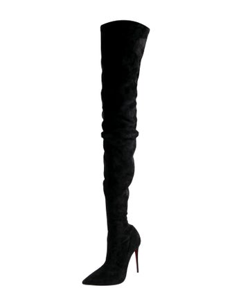 Christian Louboutin Suede Sock Boots