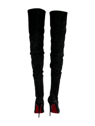 Christian Louboutin Suede Sock Boots
