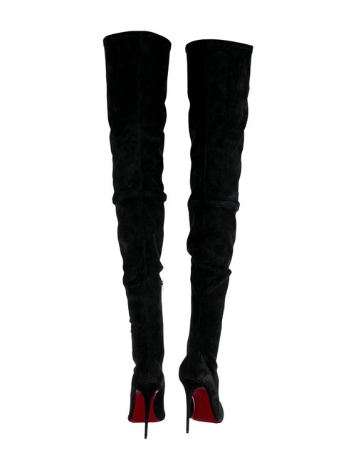 Christian Louboutin Suede Sock Boots