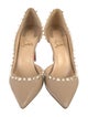 Christian Louboutin Spike Accents Leather D'Orsay Pumps