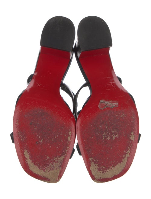 Christian Louboutin Rockstud Accents Leather Sandals