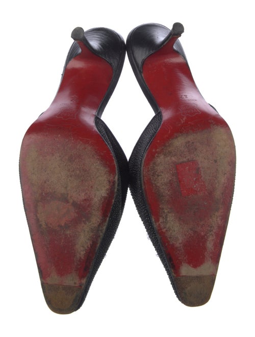 Christian Louboutin Eel Skin Mules