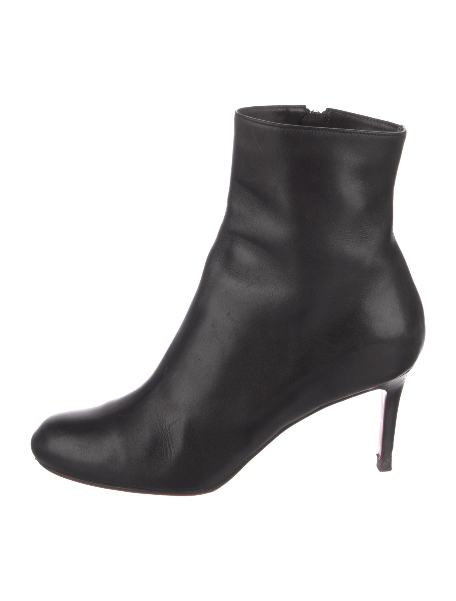 Christian Louboutin Leather Studded Accents Boots