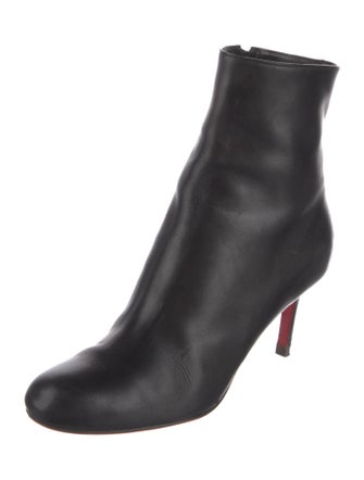 Christian Louboutin Leather Studded Accents Boots